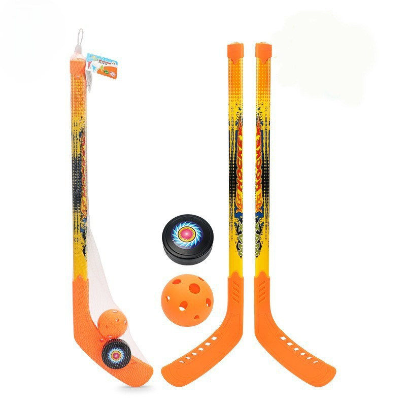 Kids Outdoor Hockey Set - Kinder-Hockeyschläger-Set für Outdoor-Hockeyspiele mit 2 Schlägern,
