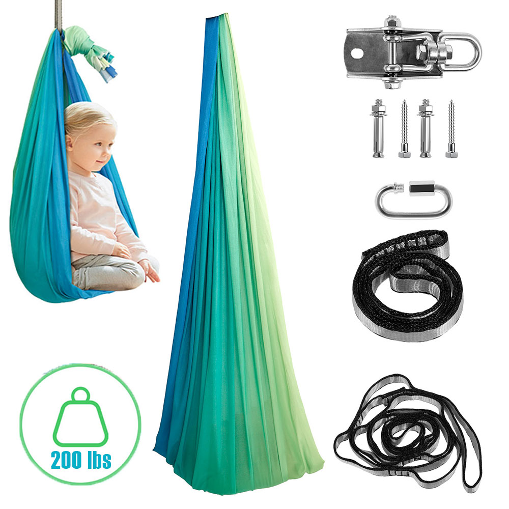 Kids Outdoor Hammock Swing - Sensorische Schaukeln für Kinder, doppellagige, bequeme