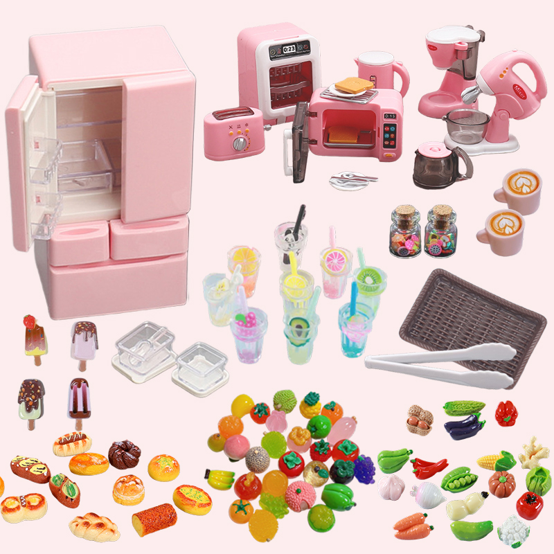 Kids Outdoor Kitchen Accessories - Kinder Küche Spielzeug Zubehör Kühlschrank Pretend
