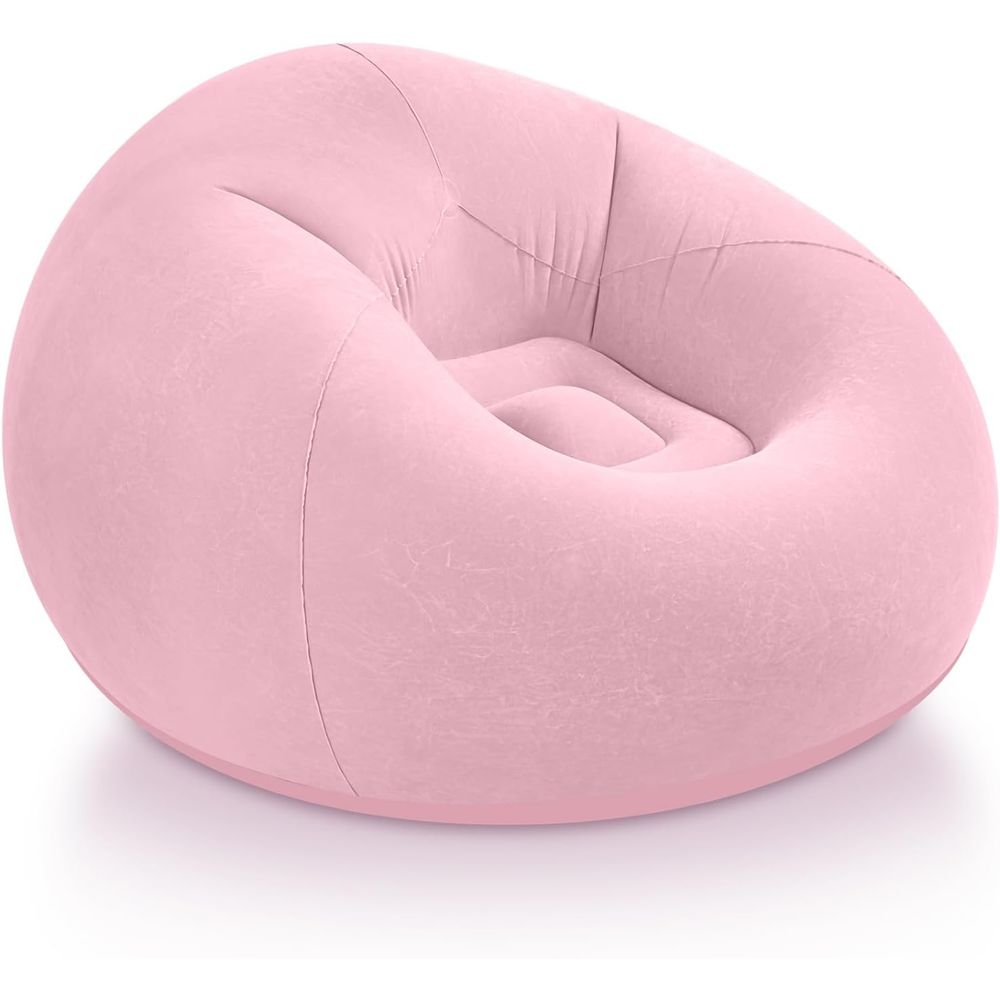 Kids Outdoor Seating - Aufblasbare Sitzsäcke, Rosa | Tragbares Lazy-Sofa