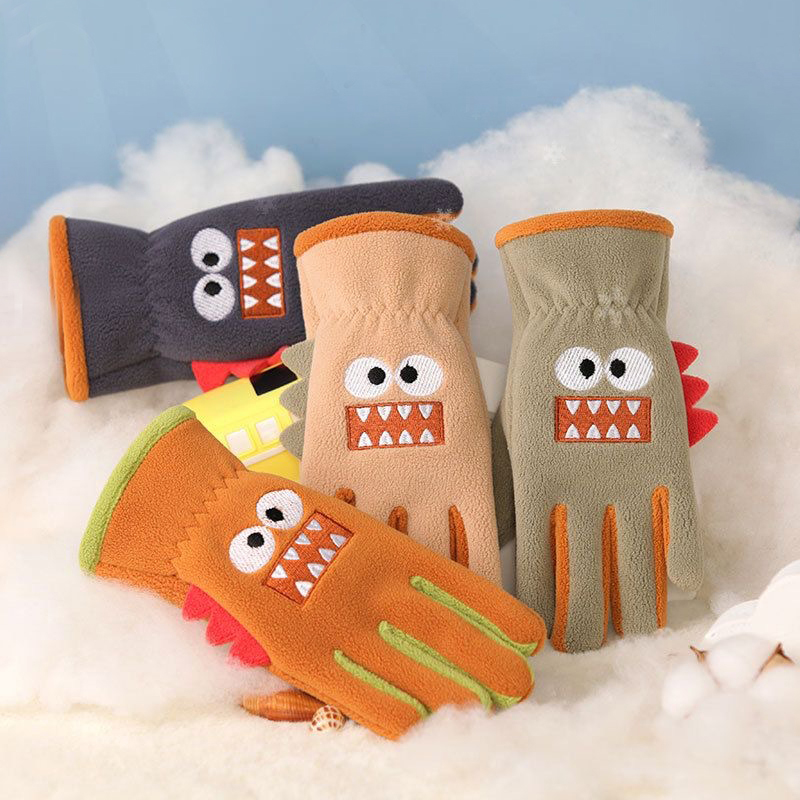 Kids Outdoor Gloves - Winter Kinder Plüsch Handschuhe Outdoor Reiten