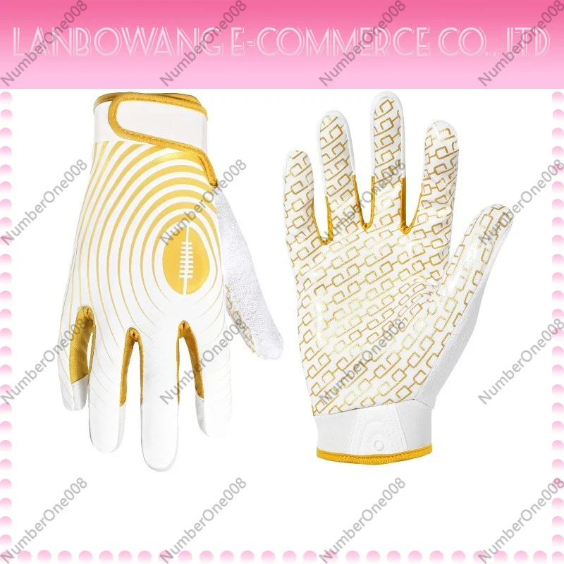 Kids Outdoor Gloves - Professionelle Fußballhandschuhe, Silikon-Rutschfeste Outdoor-Sporthandschuhe, Hochgriffige Receiver-Handschuhe