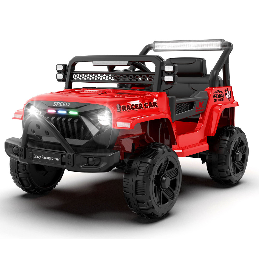Ride On Toy Car - 12V Kinder-Elektro-Truck mit Elternsteuerung, 2WD, Allradfederung,