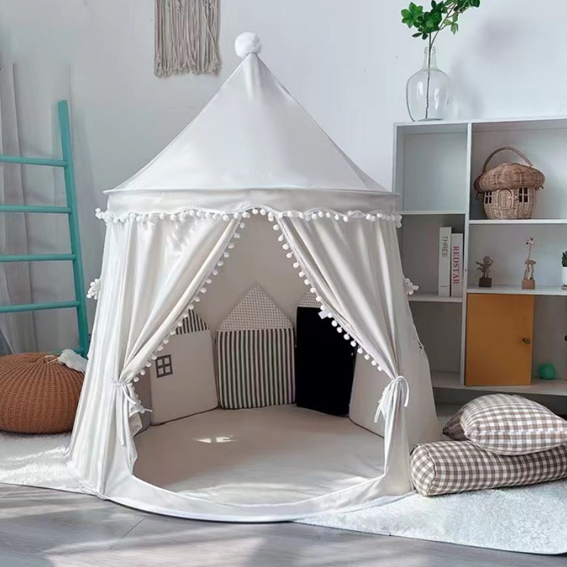 Kids Outdoor Play Yard - Großes Tipi-Zelt für Kinder, zusammenklappbares Spielzeugzelt,