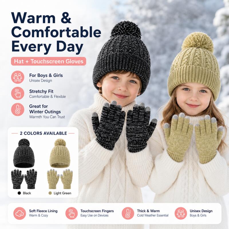 Kinder-Wintermütze mit Touchsc – Kids Outdoor Gloves Bewertung und Preis