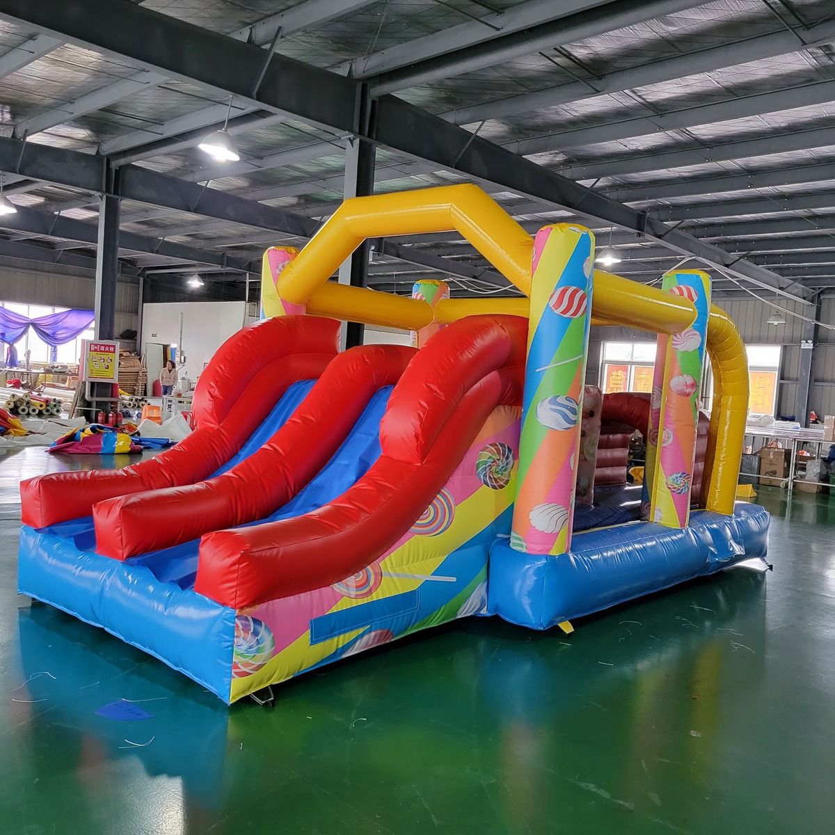 Kommerzielles PVC-Planen-Hüpfb – Kids Outdoor Play Bewertung und Preis