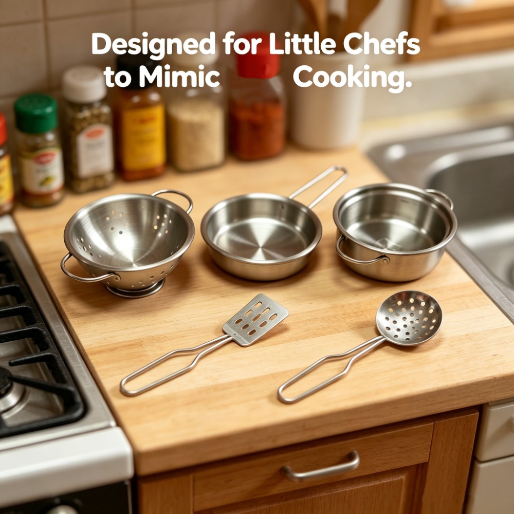 5-teiliges Kinder-Kochgeschirr – Kids Outdoor Kitchen Accessories Bewertung und Preis