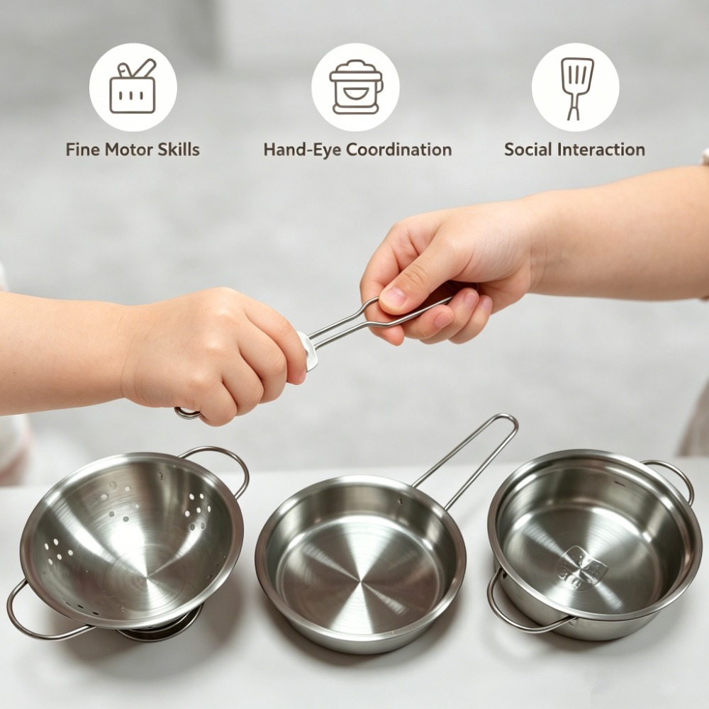 5-teiliges Kinder-Kochgeschirr – Kids Outdoor Kitchen Accessories Bewertung und Preis