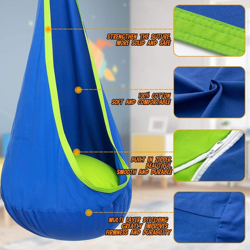 Kinder-Hängeschaukel mit aufbl – Kids Outdoor Hanging Chair Bewertung und Preis