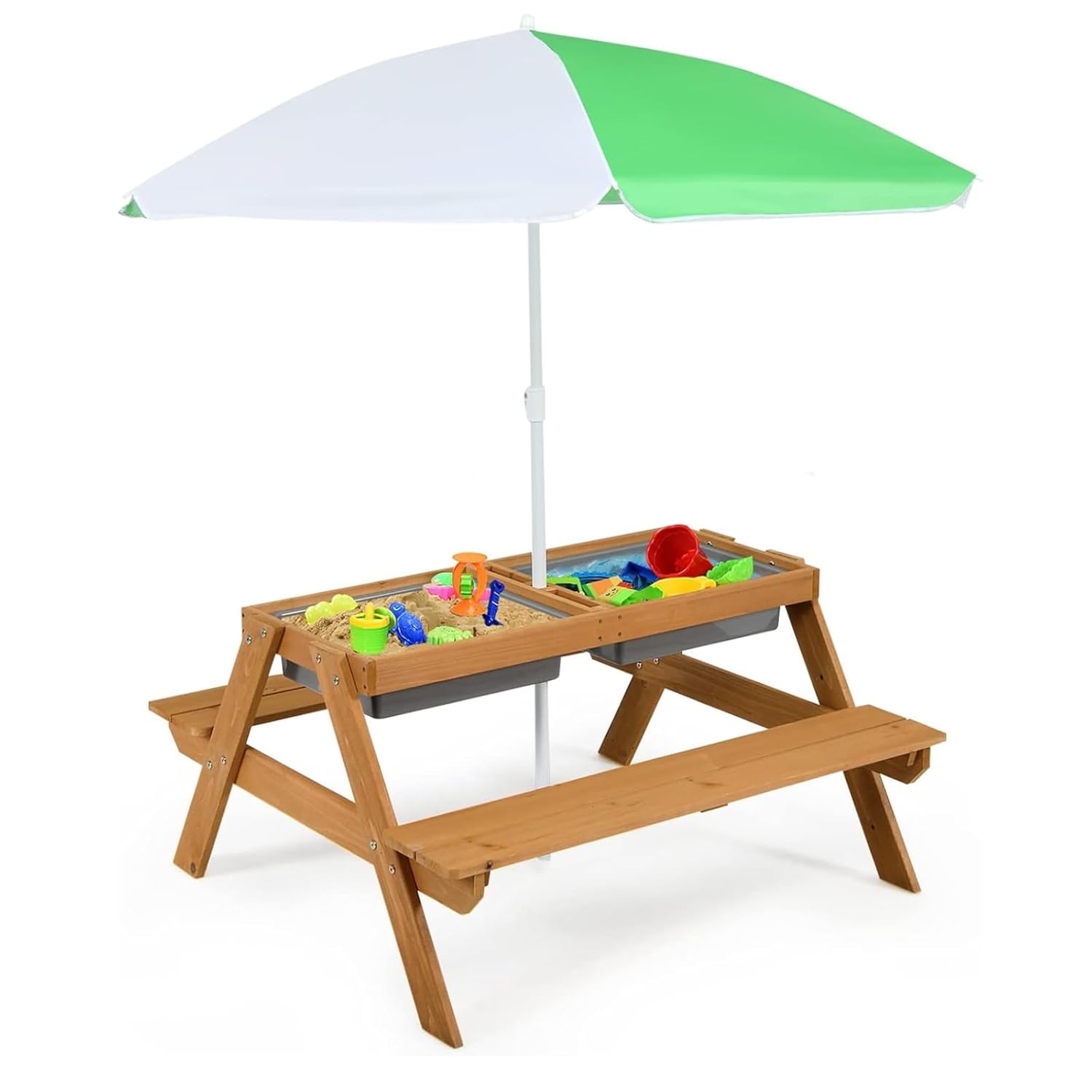 4-in-1 Zedernholz Kinder-Pickn – Kids Outdoor Umbrella For Table Bewertung und Preis