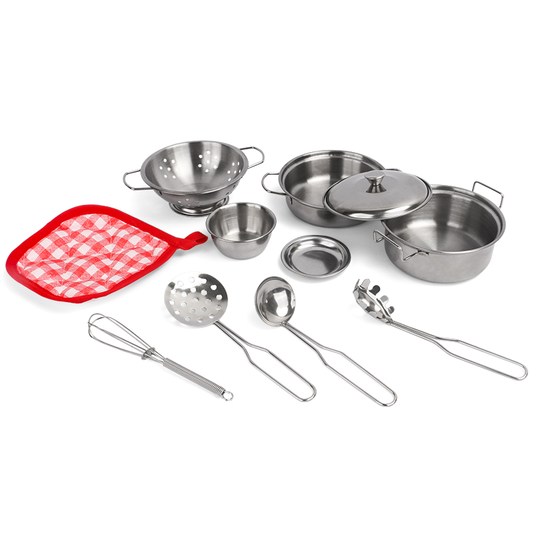 Edelstahl-Kinderküchen-Spielse – Kids Outdoor Kitchen Accessories Bewertung und Preis
