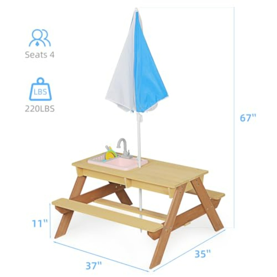 Outdoor-Kinder-Picknicktisch m – Kids Outdoor Umbrella For Table Bewertung und Preis