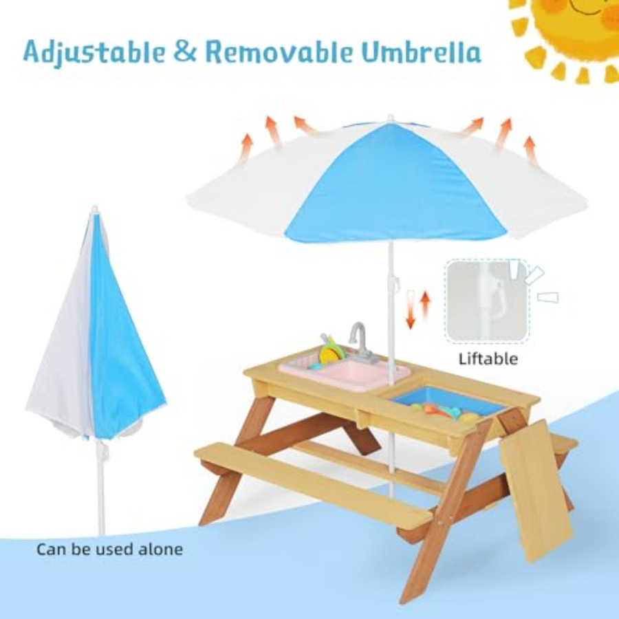 Outdoor-Kinder-Picknicktisch m – Kids Outdoor Umbrella For Table Bewertung und Preis