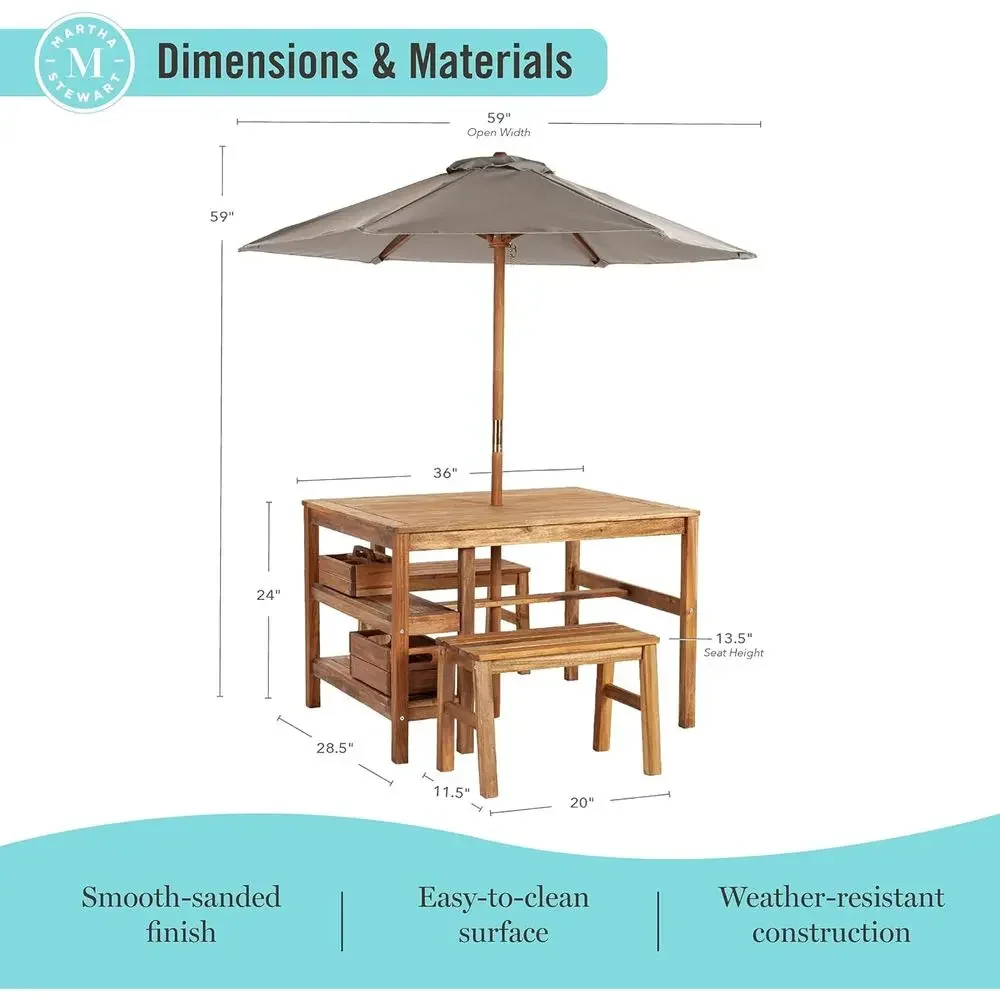 Kinder-Outdoor-Aktivitätstisch – Kids Outdoor Umbrella For Table Bewertung und Preis