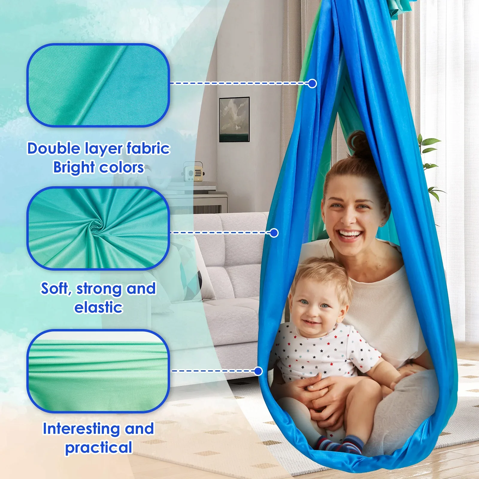 Sensorische Schaukel Komfortab – Kids Outdoor Hammock Swing Bewertung und Preis