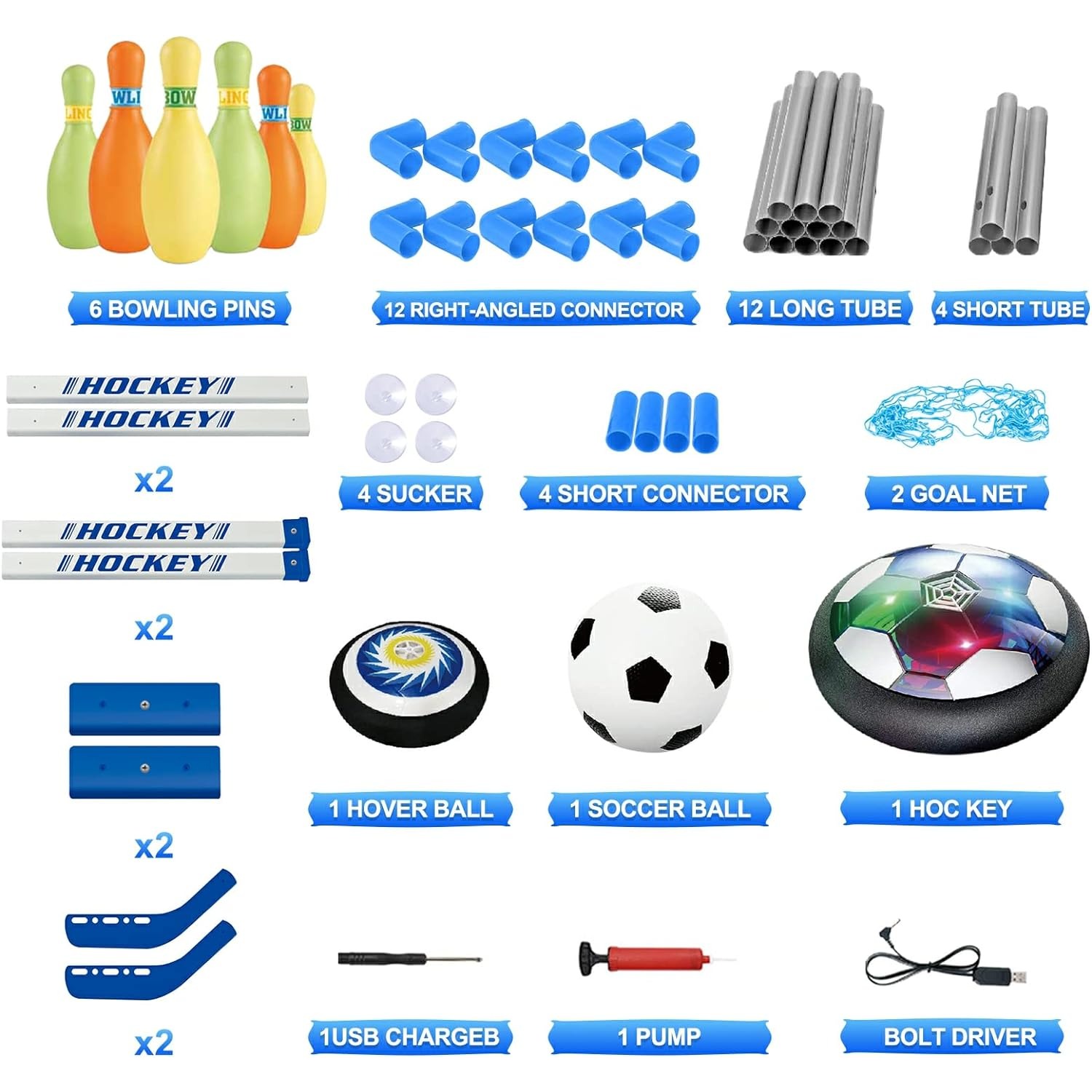 3-in-1 Hover Fußball Hockey Bo – Kids Outdoor Hockey Set Bewertung und Preis