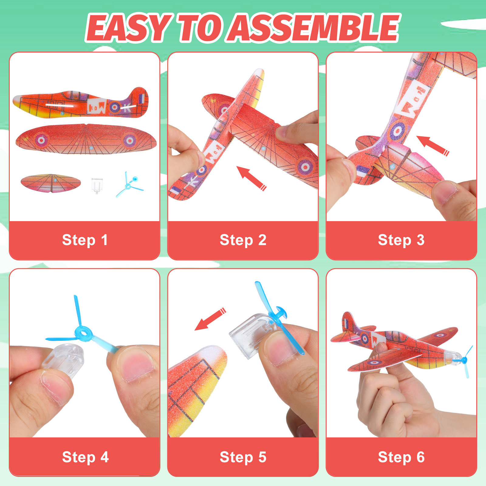 36 Stück Schaumstoff-Flugzeugm – Kids Outdoor Play Bewertung und Preis