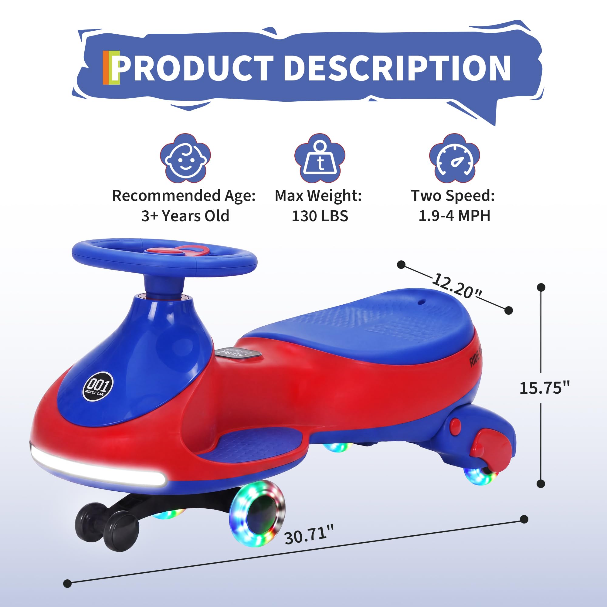 12V Elektrisches Wiggle Car fü – Ride On Toy Car Bewertung und Preis