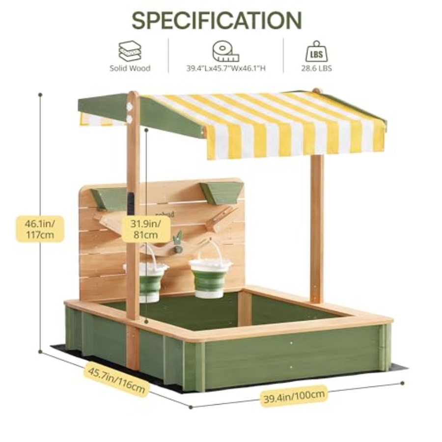 Outdoor-Sandkasten für Kinder: – Kids Outdoor Seating Bewertung und Preis