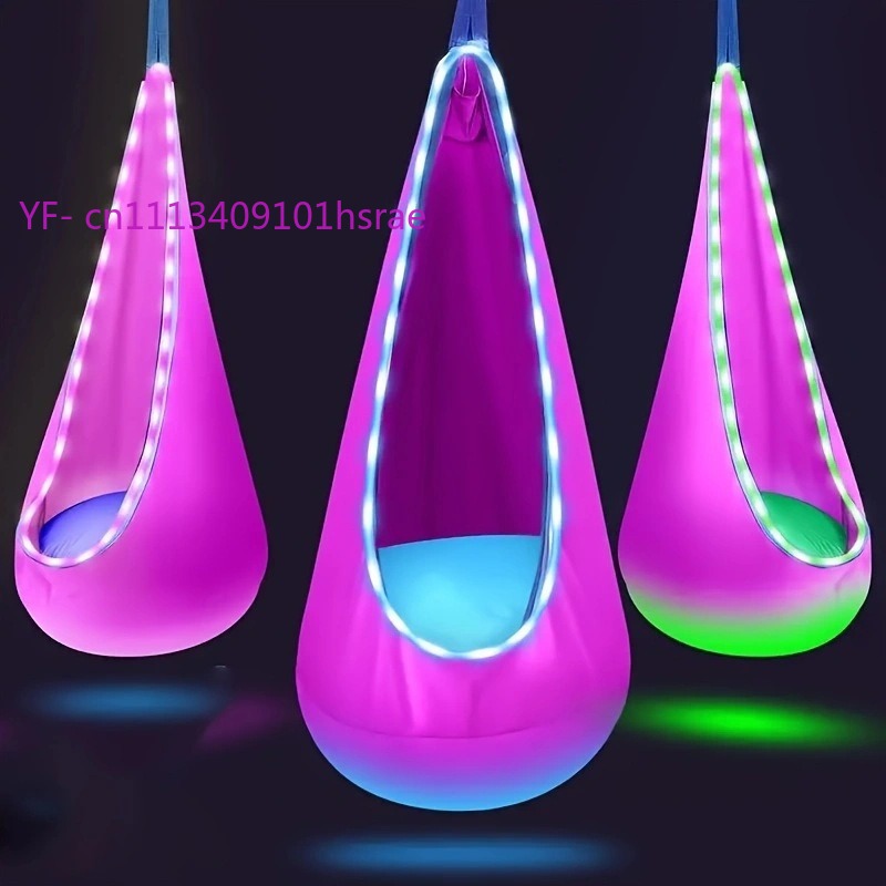 Leuchtende LED-Aufblasbare Hän – Kids Outdoor Hanging Chair Bewertung und Preis