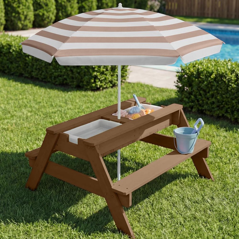 Kinder-Picknicktisch mit Sonne – Kids Outdoor Umbrella For Table Bewertung und Preis