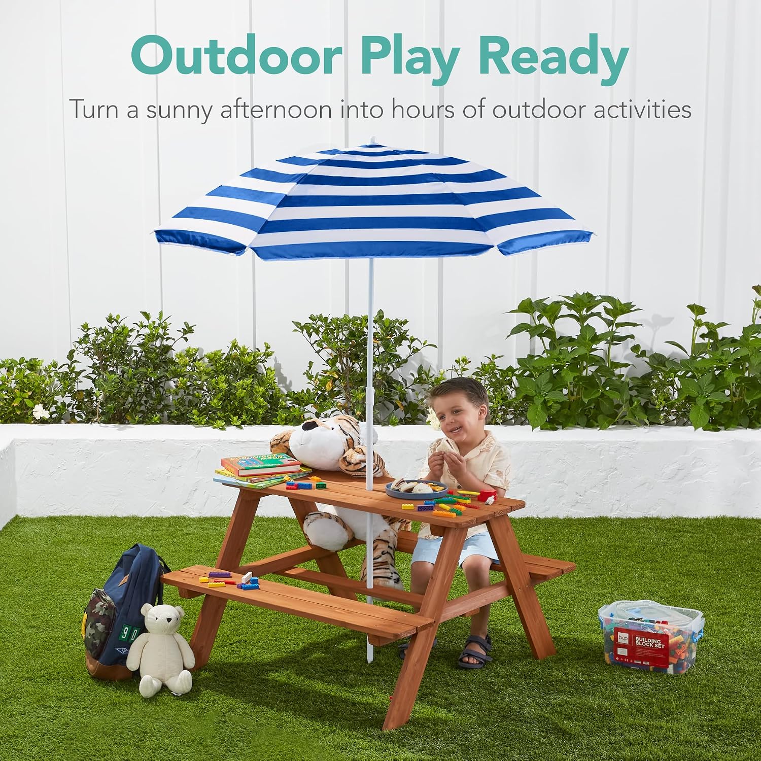 Holz-Picknicktisch für Kinder  – Kids Outdoor Umbrella For Table Bewertung und Preis