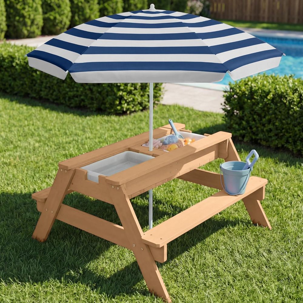 Kinder-Picknicktisch mit Sonne – Kids Outdoor Umbrella For Table Bewertung und Preis